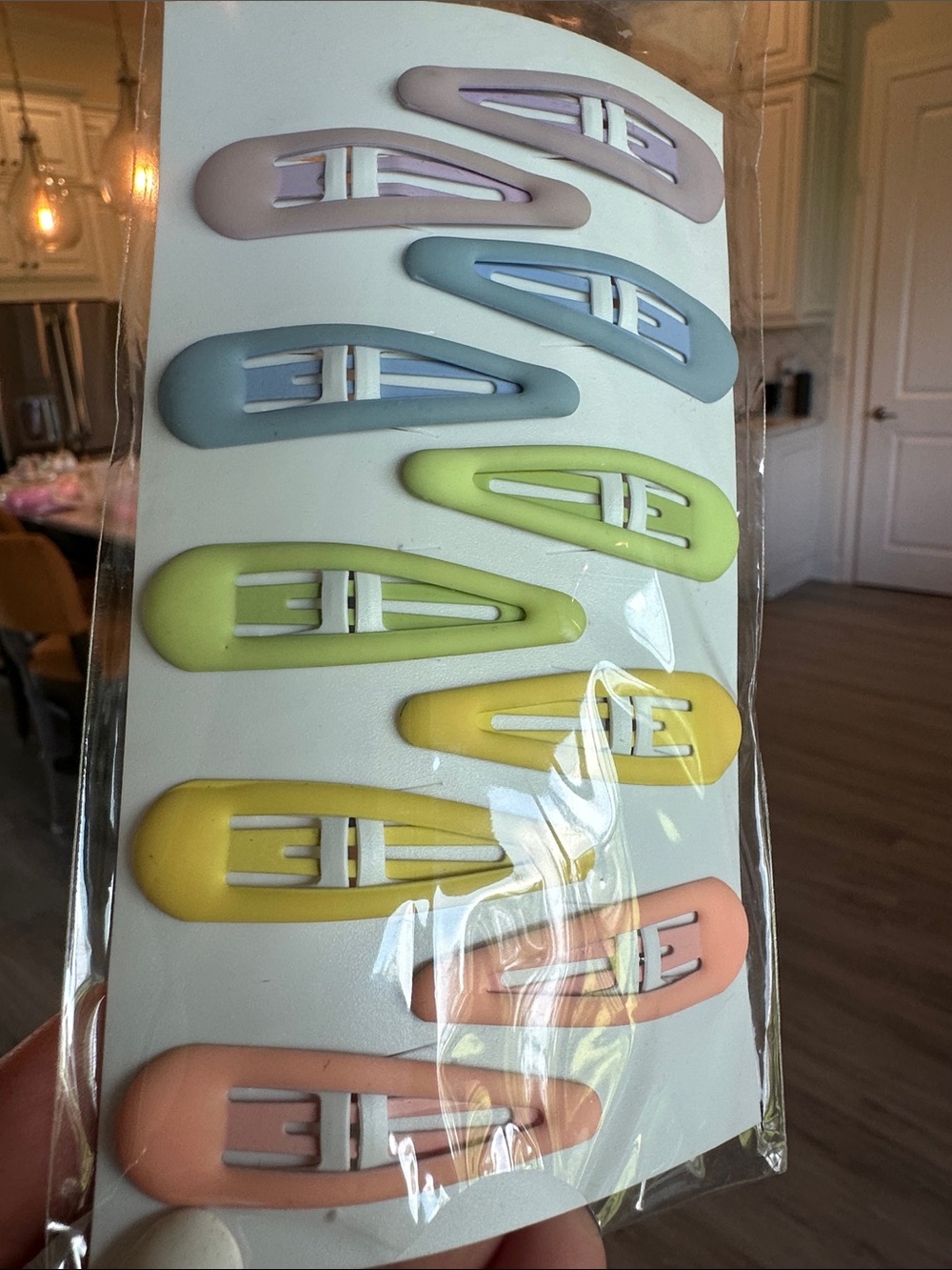 Pastel Multi-Color Snap Hair Clips - Set of 10